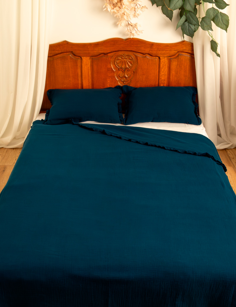 koc pled bawełniany świąteczny na plażę